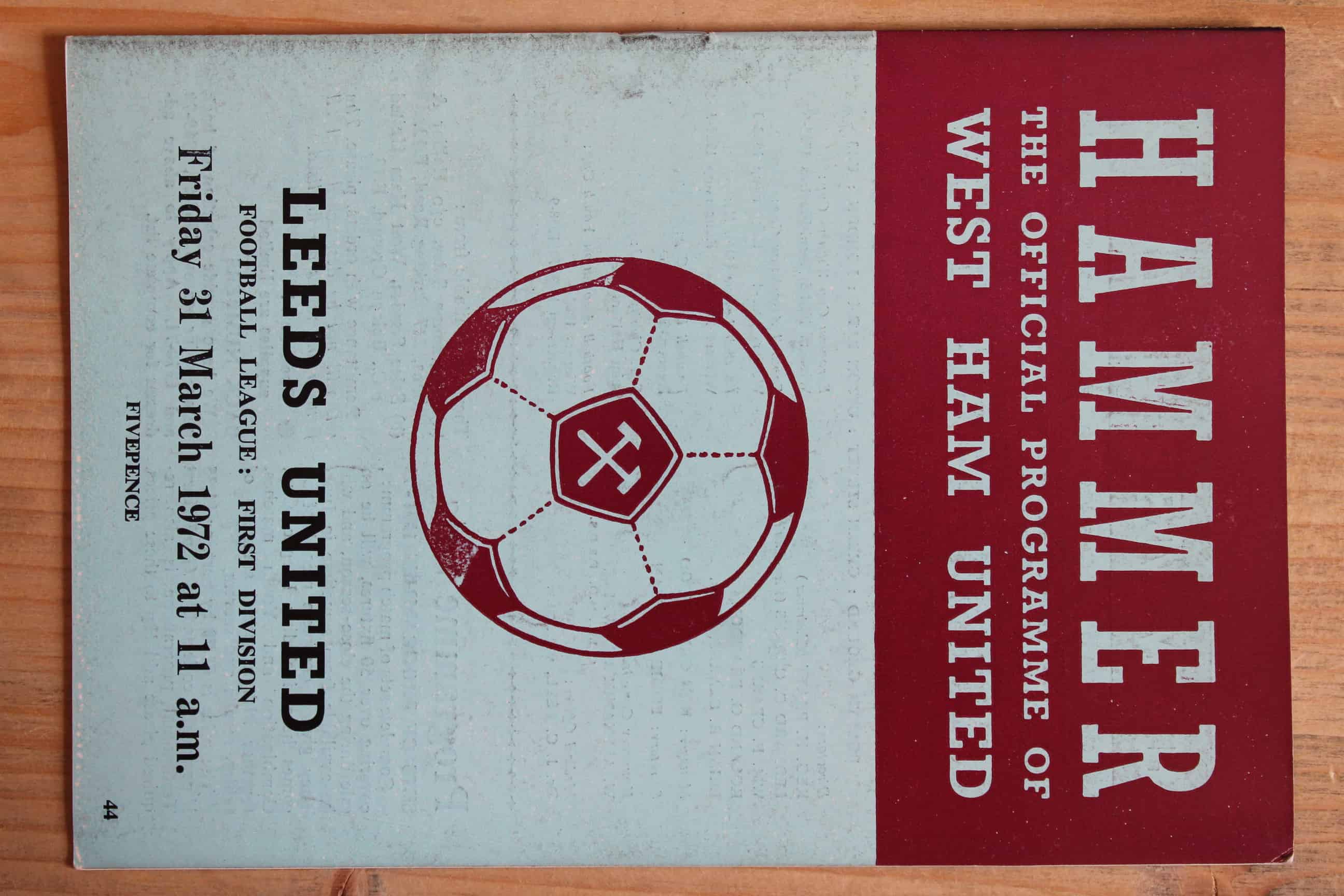 West Ham United FC v Leeds United FC